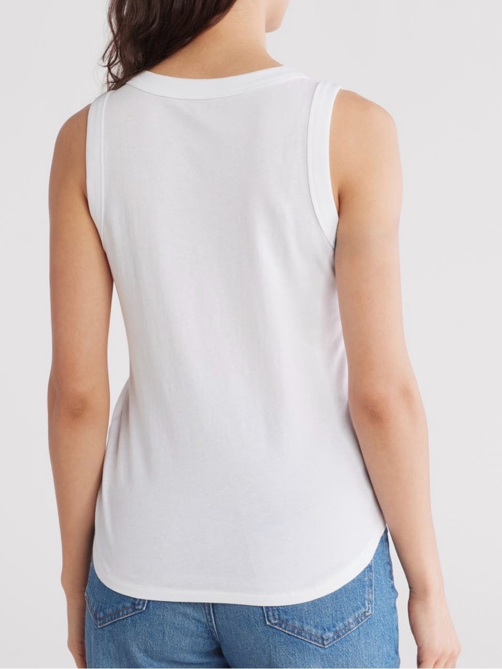 NWOT Madewell Softfade Scoop Tank Style 10415074 White size Small - Picture 3 of 13